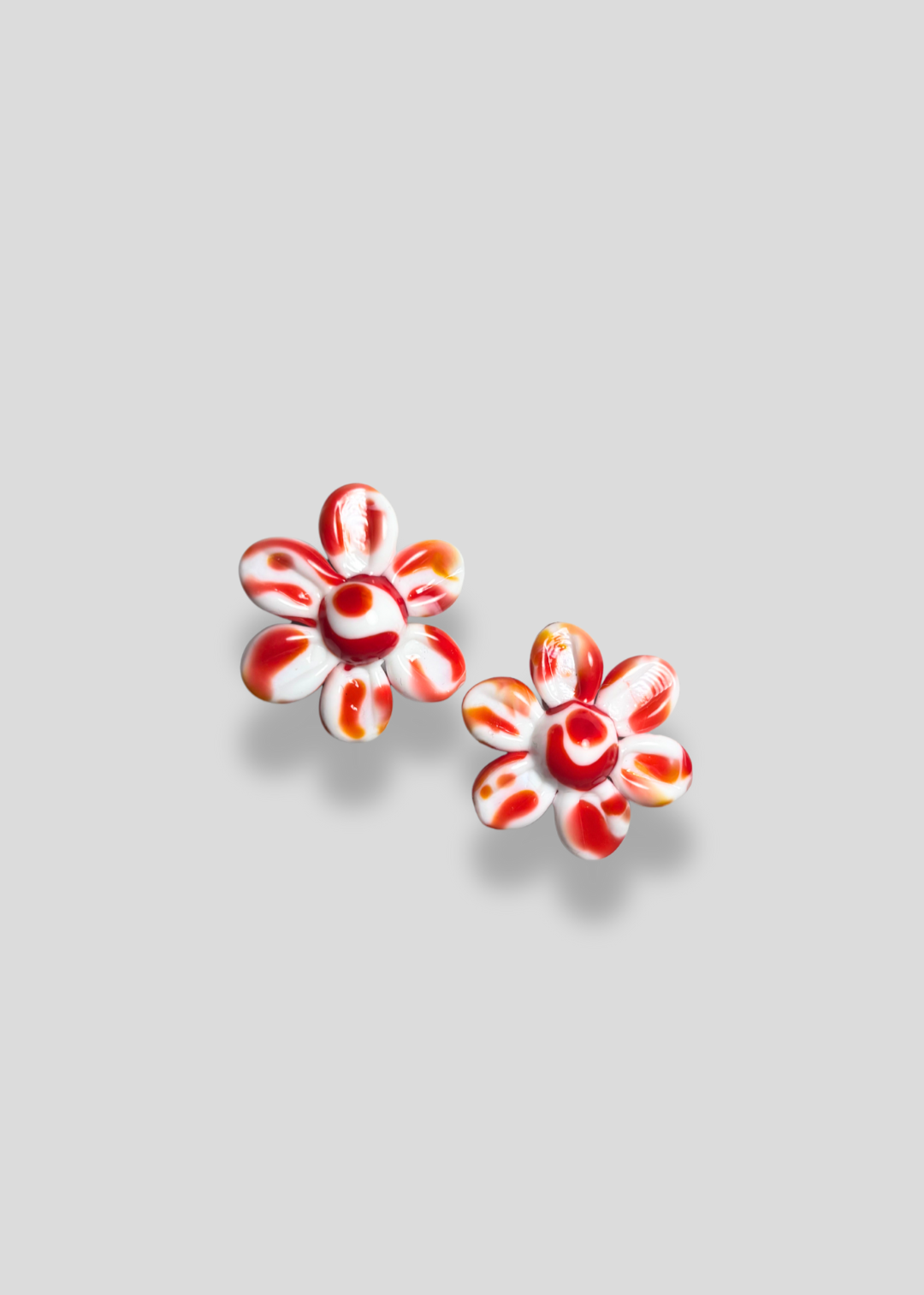 Dreaming of Spring Studs - Red/white