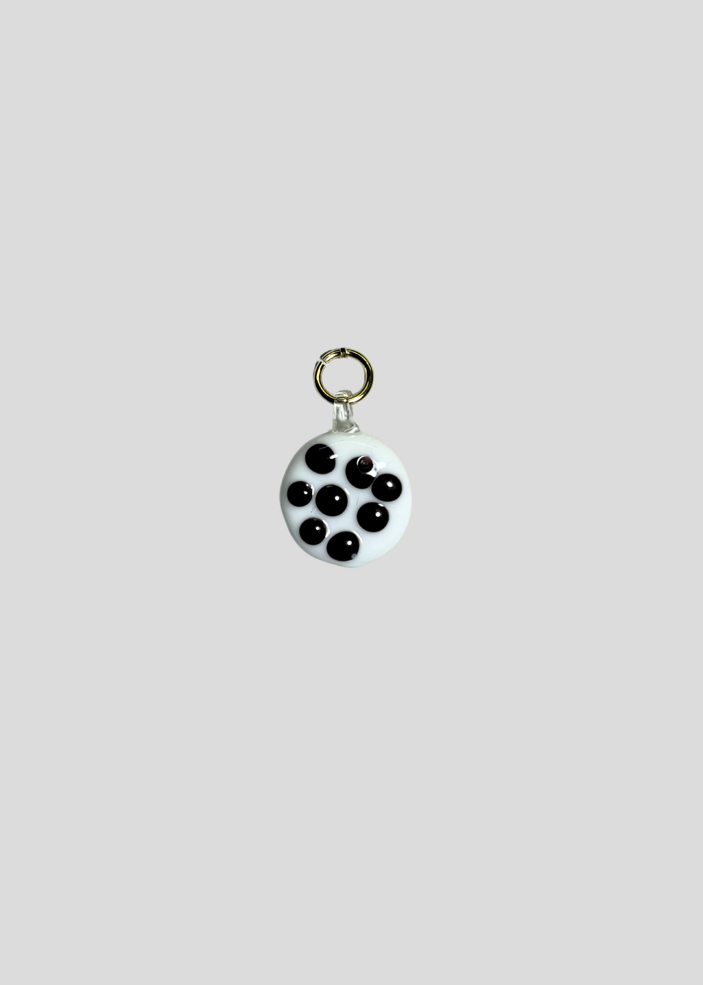 Sample #21 B/W Polka Dot Pendant/Charm