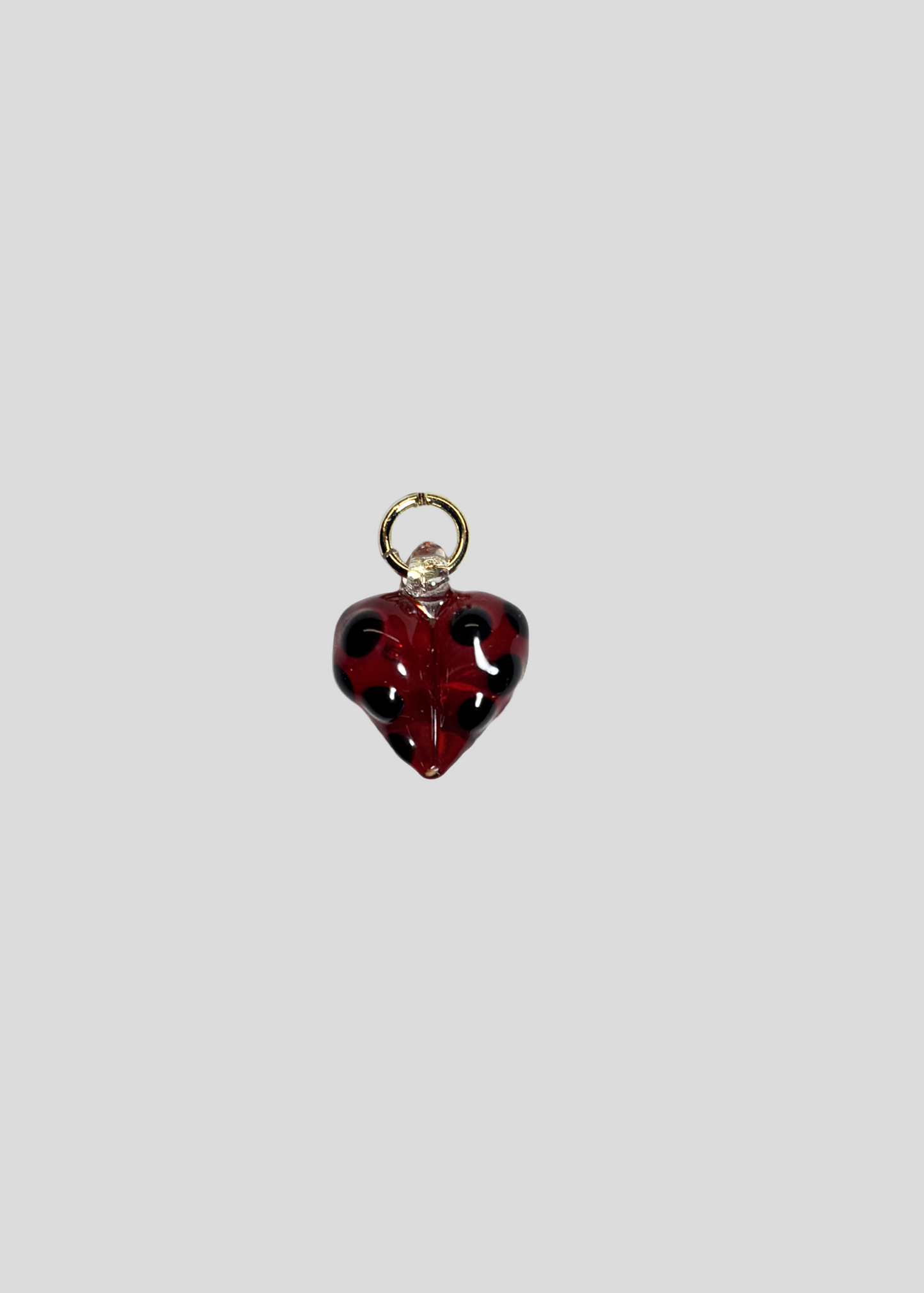 Sample #40 Polka Dot Heart Charm