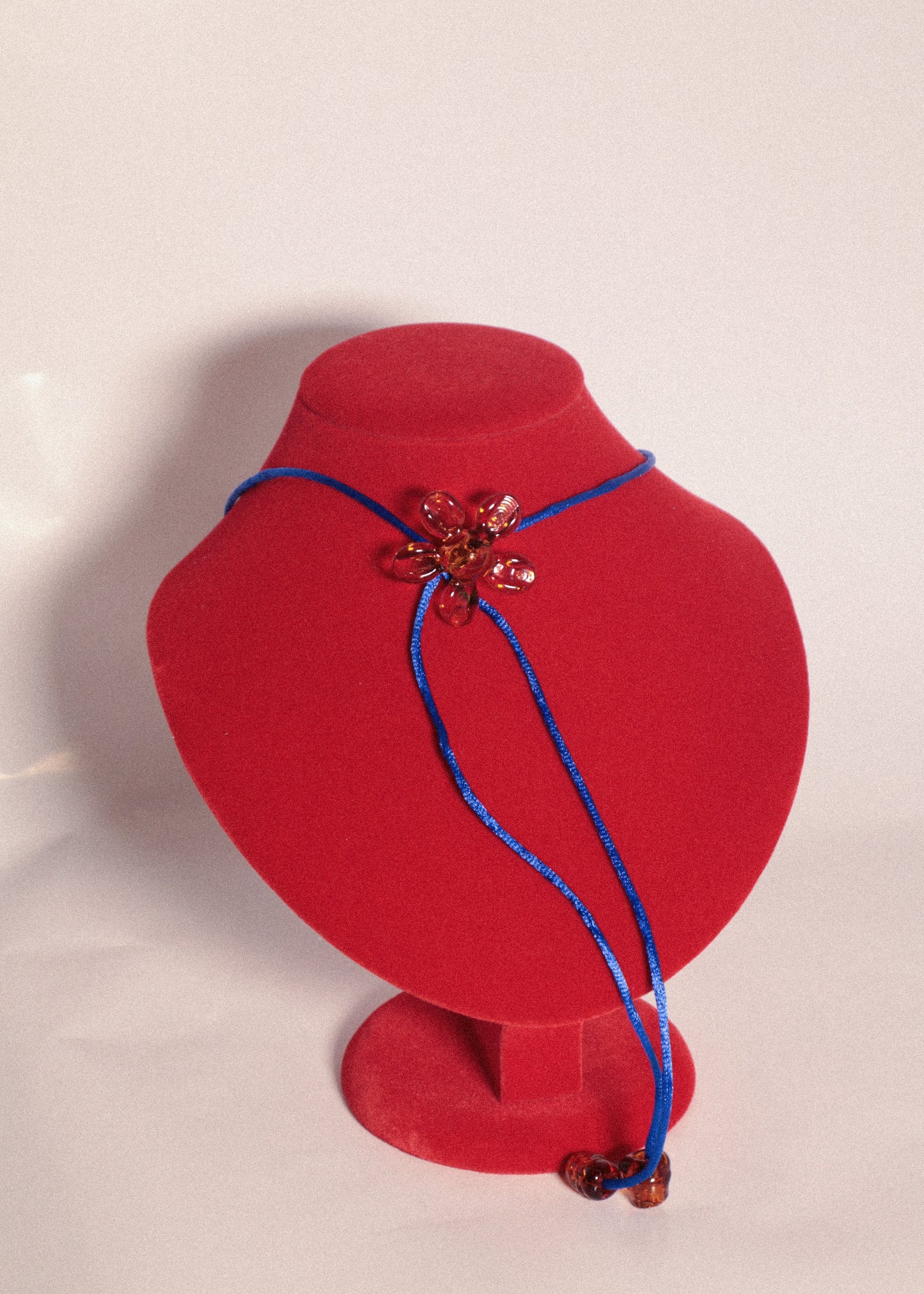 Bloom Necktie - Amber/Blue