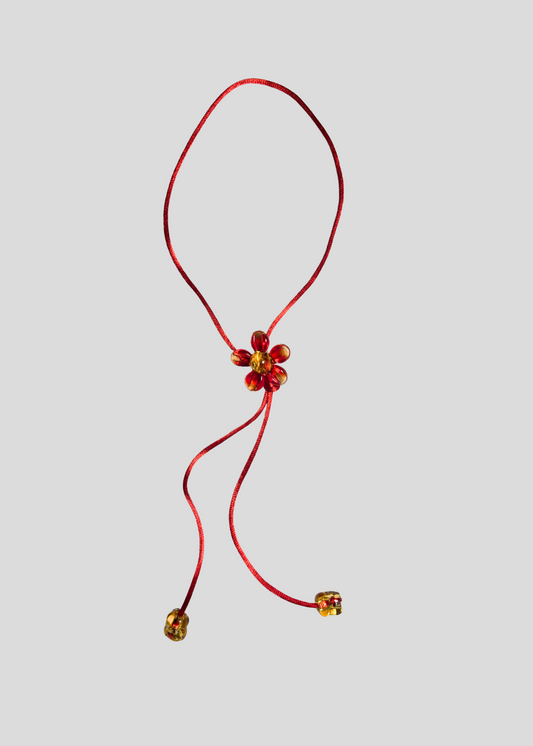 Bloom Necktie Red/Orange