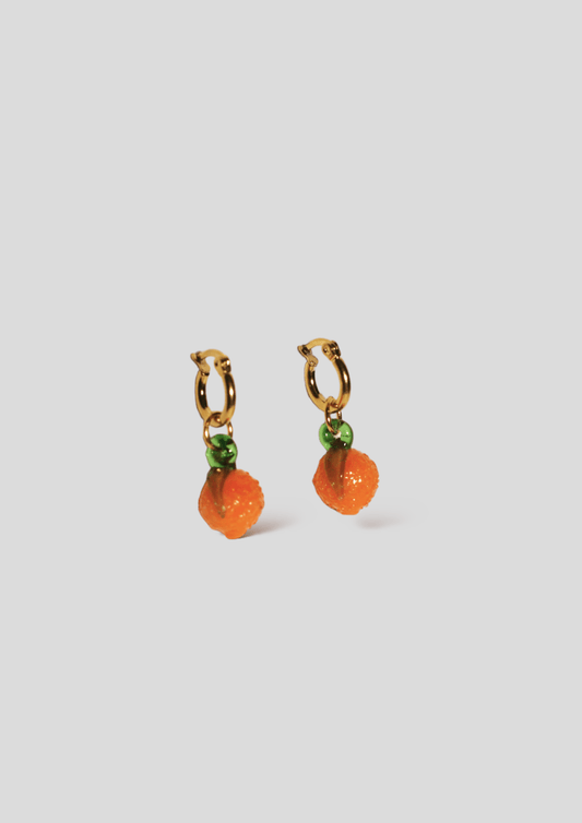 Handcrafted glass & molten earrings by Jean Riley jewellery